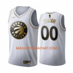 Maillot NBA Toronto Raptors Personnalisable Nike 2019-20 Blanc Golden Edition Swingman - Homme